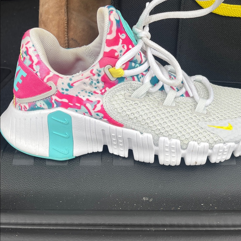 Nike Pink and Blue Metcons
